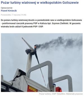 [VIDEO] Co stuka wewnątrz nie uruchomionego jeszcze wiatraka k. Ostrowa Wlkp.? Czy po 3 pożarach wiatraków w Wielkopolsce straż pożarna zaakceptuje inwestycję, która nie spełnia wymogów odległościowych od najbliższych zabudowań?
